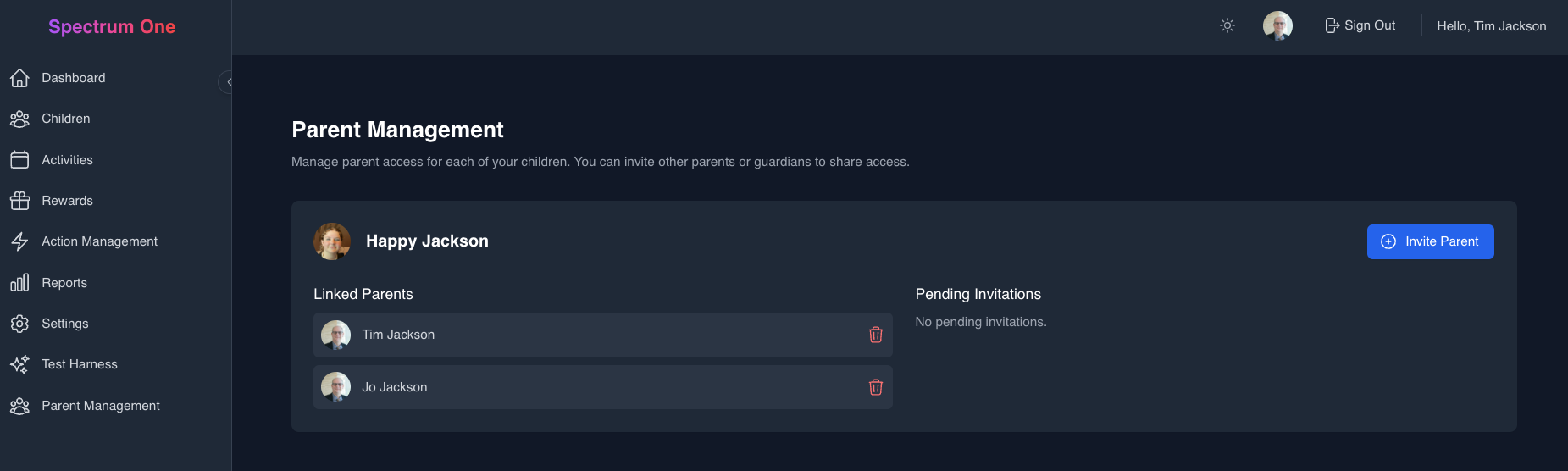 Parent Management
